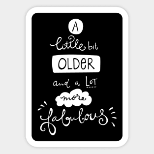 Birthday Lettering Sticker